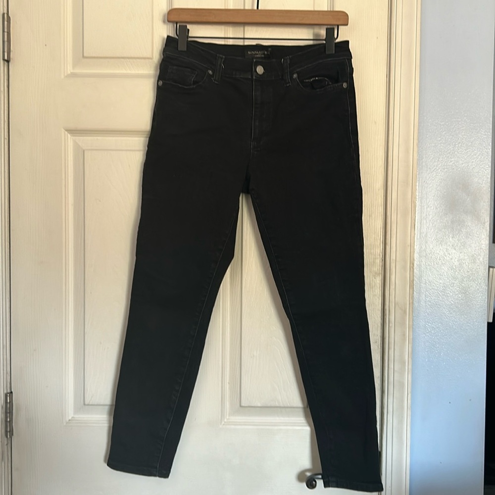 Banana Republic Factory black wash skinny jeans size 8 petite